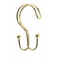 Livingquarters SLM-DO-64 Double Type Brass Heavy Weight Metal Shower Curtain Hooks; Set Of 12 LI731261